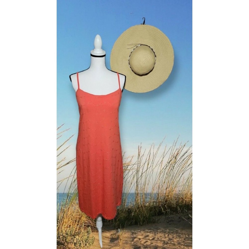 Shape FX By Newport News Womens 36C Coral Summer Dress